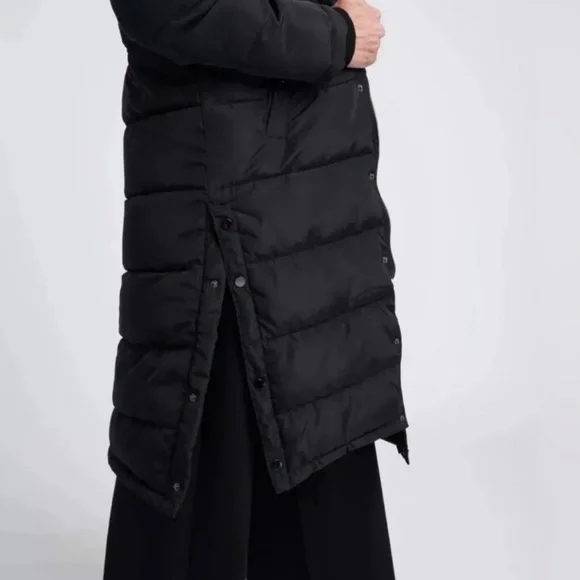 Free People X Universal Standard Everest Black Long Puffer Coat - Picture 3 of 13
